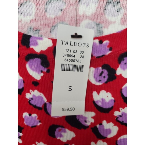 Talbots Cotton Blend Scoop Neck Sleeveless Knit Tank Top Size Small NWT - Picture 3 of 5